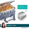 imageRachael Ray Expandable Insulated Casserole Carrier for Hot or Cold Food Thermal Lasagna Lugger Tote for Potluck Parties Picnic and Cookouts Fits 9quot x 13quot Baking DishSlate Stripe