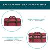 imageRachael Ray Expandable Insulated Casserole Carrier for Hot or Cold Food Thermal Lasagna Lugger Tote for Potluck Parties Picnic and Cookouts Fits 9quot x 13quot Baking DishBurgandy