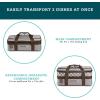 imageRachael Ray Expandable Insulated Casserole Carrier for Hot or Cold Food Thermal Lasagna Lugger Tote for Potluck Parties Picnic and Cookouts Fits 9quot x 13quot Baking DishSea Salt Grey