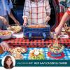 imageRachael Ray Expandable Insulated Casserole Carrier for Hot or Cold Food Thermal Lasagna Lugger Tote for Potluck Parties Picnic and Cookouts Fits 9quot x 13quot Baking DishBlue Gingham