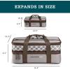 imageRachael Ray Expandable Insulated Casserole Carrier for Hot or Cold Food Thermal Lasagna Lugger Tote for Potluck Parties Picnic and Cookouts Fits 9quot x 13quot Baking DishSea Salt Grey