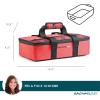 imageRachael Ray Lasagna Lugger Thermal Insulated Casserole Carrier for Hot or Cold Food Lugger Tote for Potluck Parties Picnic and Cookouts Fits 9quot x 13quot Baking DishRed Buffalo Check