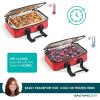 imageRachael Ray Lasagna Lugger Thermal Insulated Casserole Carrier for Hot or Cold Food Lugger Tote for Potluck Parties Picnic and Cookouts Fits 9quot x 13quot Baking DishRed Buffalo Check