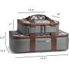 imageRachael Ray Lugger Duo Insulated Casserole Carrier for Hot or Cold Food Thermal Lasanga Lugger Tote for Potluck Parties Picnic and Cookouts Fits 9quot x 13quot Baking Dish Slate StripeSea Salt Grey