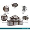 imageRachael Ray Lugger Duo Insulated Casserole Carrier for Hot or Cold Food Thermal Lasanga Lugger Tote for Potluck Parties Picnic and Cookouts Fits 9quot x 13quot Baking Dish Slate StripeSea Salt Grey