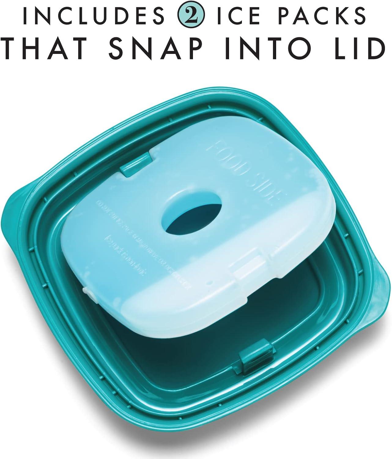 imageFit ampamp Fresh 12Cup Snack Set Condiment ampamp Salad Dressing Containers Reusable ampamp Leakproof Lunch Containers Perfect for Insulated Lunch Bag Lunch Box ampamp More 5PK Multicolor1 Cup