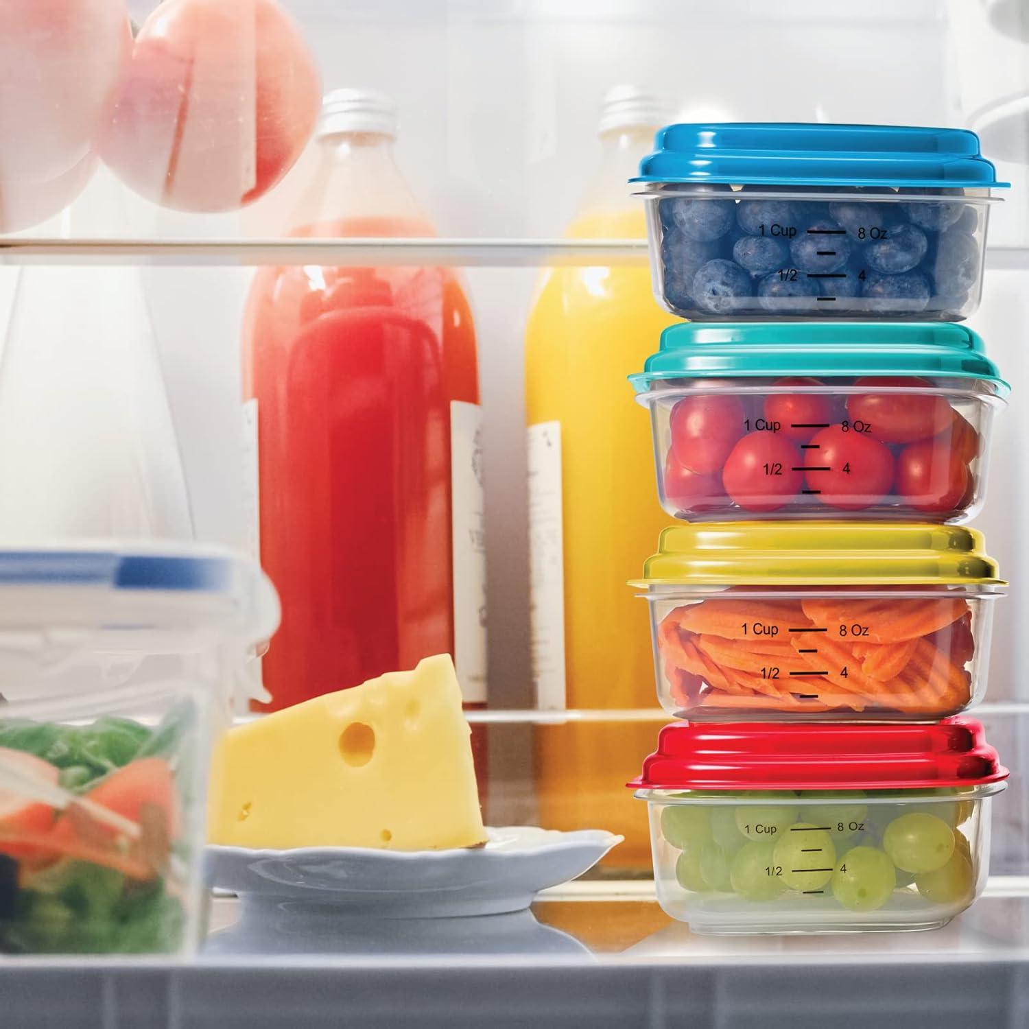 imageFit ampamp Fresh 12Cup Snack Set Condiment ampamp Salad Dressing Containers Reusable ampamp Leakproof Lunch Containers Perfect for Insulated Lunch Bag Lunch Box ampamp More 5PK Multicolor1 Cup
