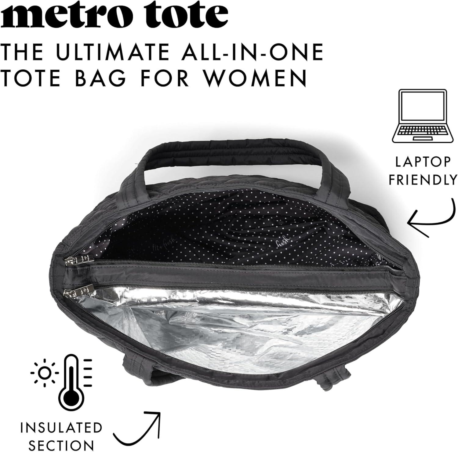 imageFit ampamp Fresh 2in1 Insulated Lunch ampamp Travel ToteBlack