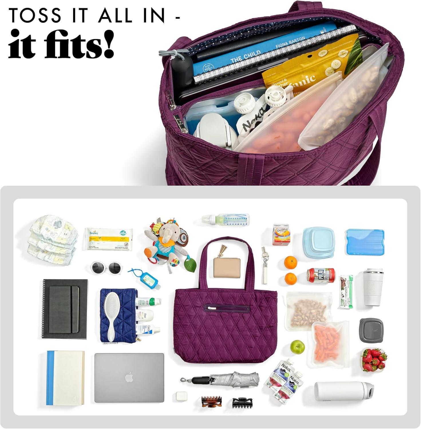 imageFit ampamp Fresh 2in1 Insulated Lunch ampamp Travel TotePlum