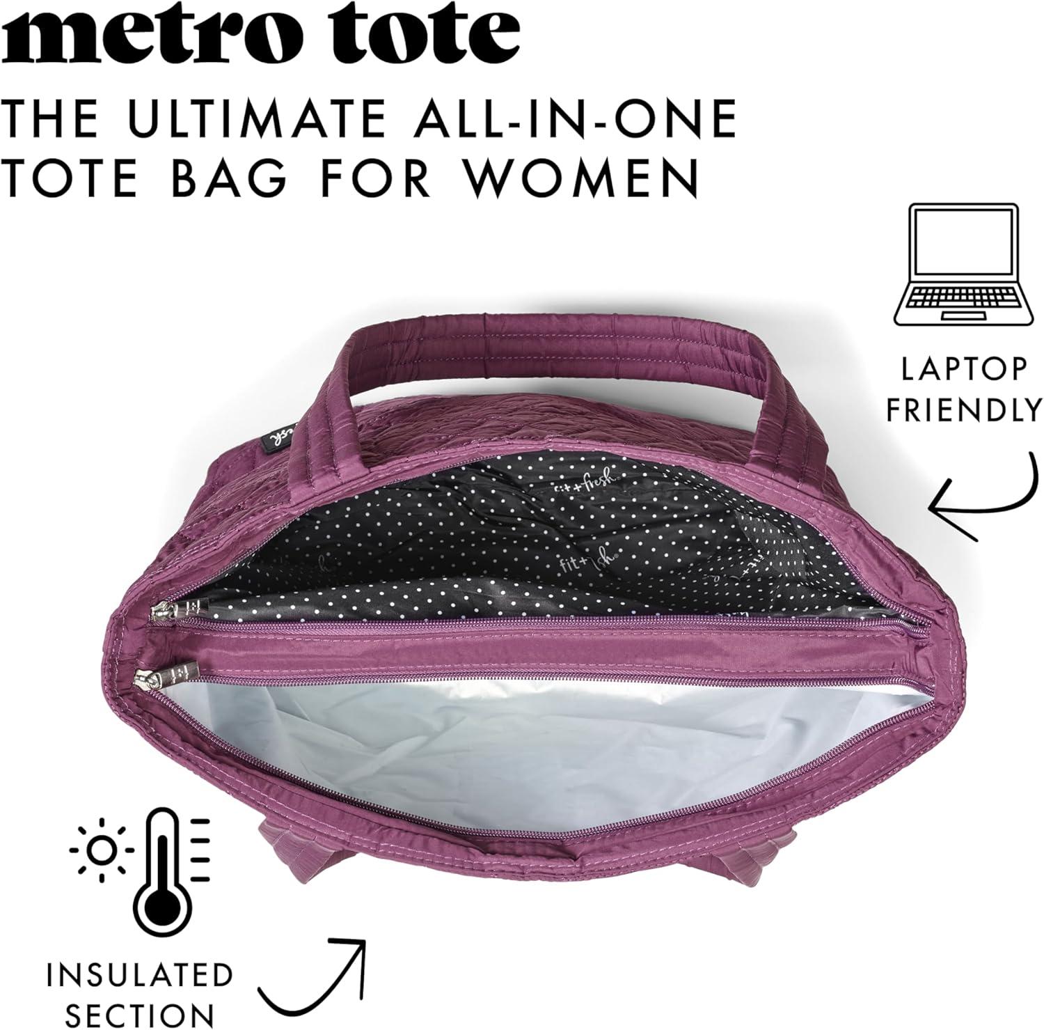 imageFit ampamp Fresh 2in1 Insulated Lunch ampamp Travel TotePlum