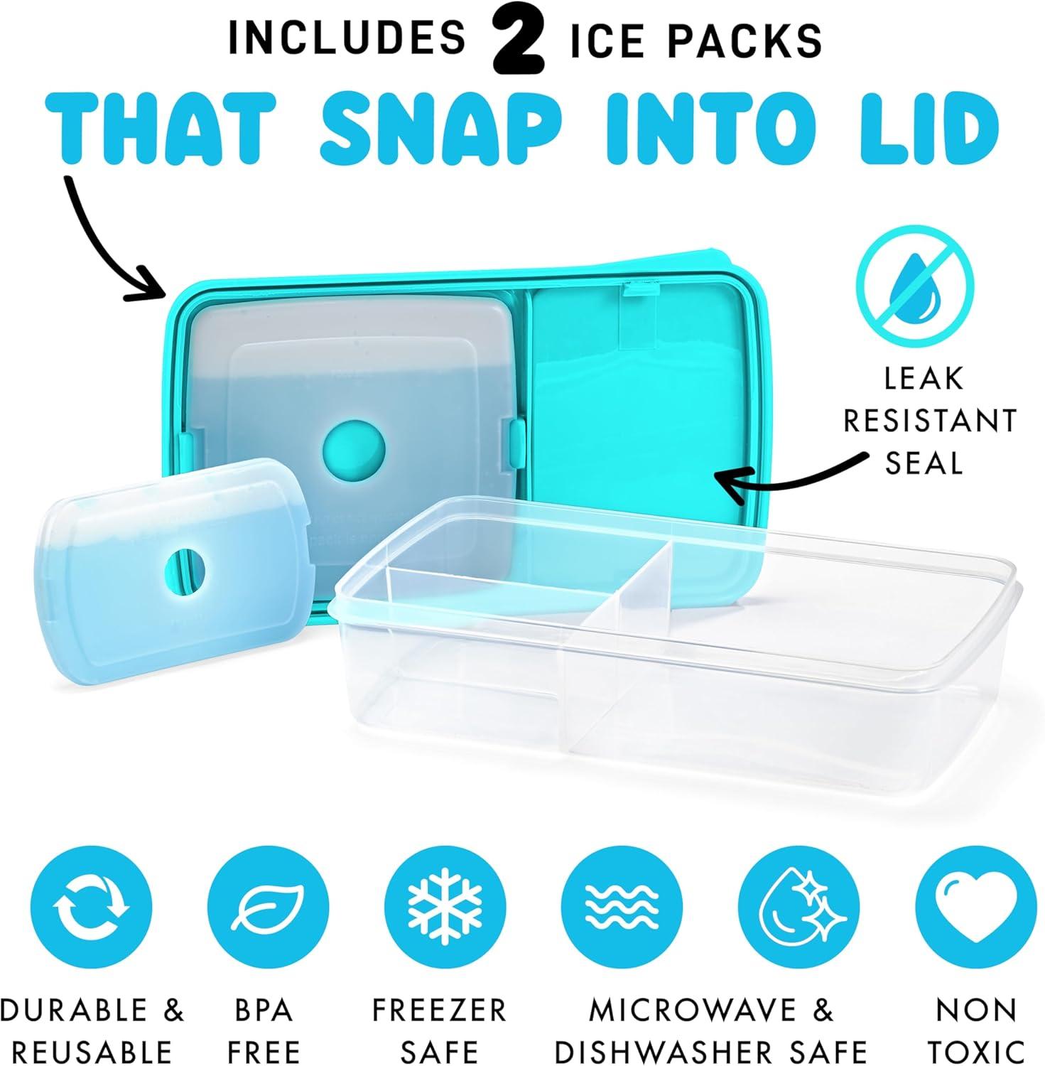 imageFit ampamp Fresh Kids SpillProof Meal Container 14 ounce capacity Colors may varyKids Bento Box