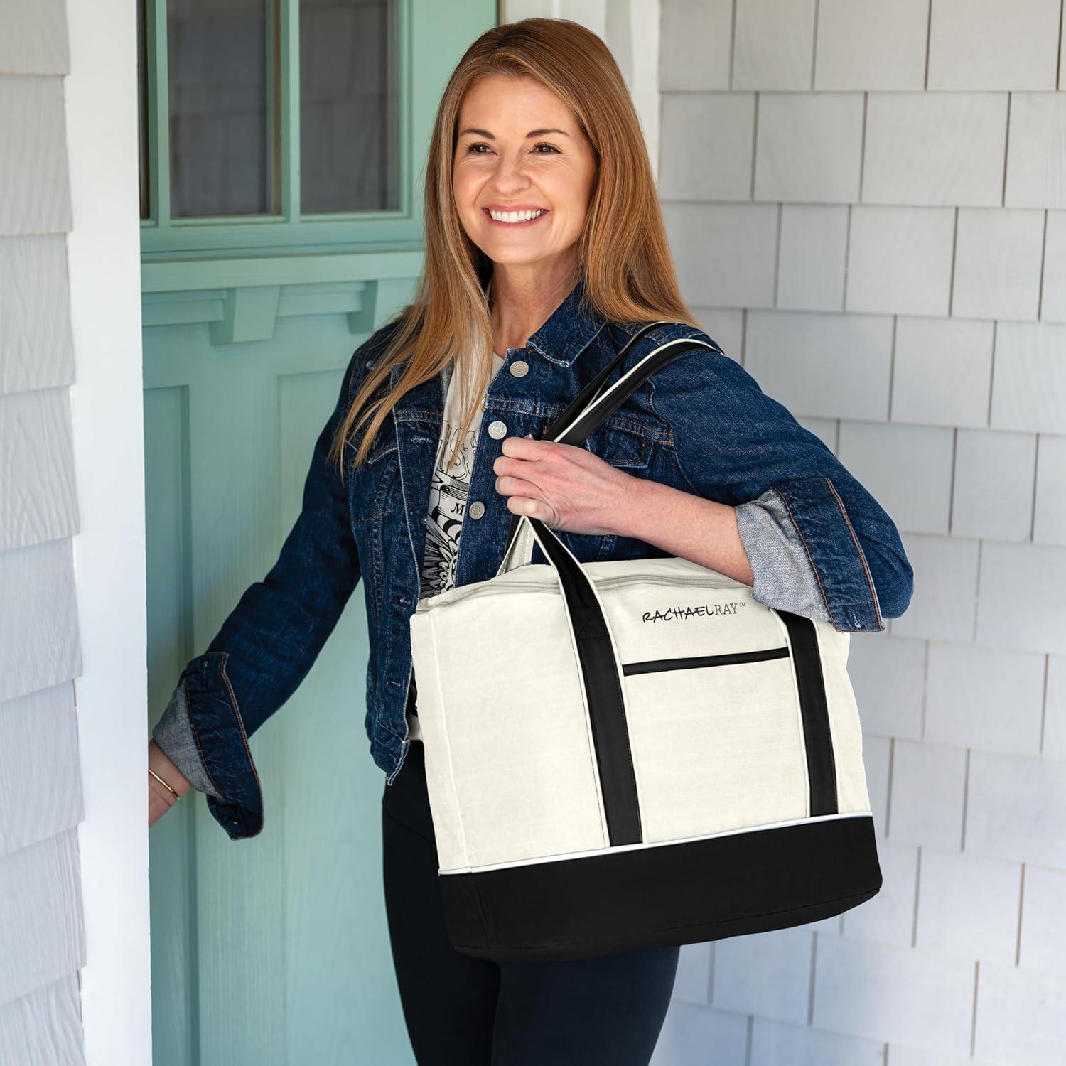 imageRachael Ray Insulated Thermal Canvas Tote IvoryIvory