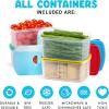 imageFit ampamp Fresh 12Cup Snack Set Condiment ampamp Salad Dressing Containers Reusable ampamp Leakproof Lunch Containers Perfect for Insulated Lunch Bag Lunch Box ampamp More 5PK Multicolor2 cup