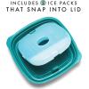 imageFit ampamp Fresh 12Cup Snack Set Condiment ampamp Salad Dressing Containers Reusable ampamp Leakproof Lunch Containers Perfect for Insulated Lunch Bag Lunch Box ampamp More 5PK Multicolor1 Cup