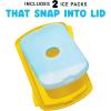 imageFit ampamp Fresh 12Cup Snack Set Condiment ampamp Salad Dressing Containers Reusable ampamp Leakproof Lunch Containers Perfect for Insulated Lunch Bag Lunch Box ampamp More 5PK Multicolor2 cup