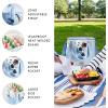 imageFit ampamp Fresh 24Can Soft Cooler Bag Insulated LeakResistant Portable Soft Cooler Large Cooler Soft Sided Cooler Bag Travel Cooler Pina ColadaBlue Gingham