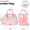 imageFit ampamp Fresh 24Can Soft Cooler Bag Insulated LeakResistant Portable Soft Cooler Large Cooler Soft Sided Cooler Bag Travel Cooler Pina ColadaPink Gingham