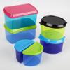 imageFit ampamp Fresh Kids Reusable Lunch Box Container Set with BuiltIn Ice Packs 14Piece Healthy Lunch and Snack Kit BPAFree Microwave Safe Portion ControlKids Container Set  14 Piece