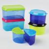 imageFit ampamp Fresh Kids Reusable Lunch Box Container Set with BuiltIn Ice Packs 14Piece Healthy Lunch and Snack Kit BPAFree Microwave Safe Portion ControlKids Container Set  14 Piece
