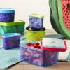 imageFit ampamp Fresh Kids Reusable Lunch Box Container Set with BuiltIn Ice Packs 14Piece Healthy Lunch and Snack Kit BPAFree Microwave Safe Portion ControlKids Container Set  14 Piece