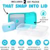imageFit ampamp Fresh Kids SpillProof Meal Container 14 ounce capacity Colors may varyKids Bento Box