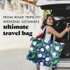 imageFit ampamp Fresh Large Beach Bag for Women  Extra Large Travel Tote With PocketsHappy Hydrangeas