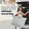 imageFit ampamp Fresh Large Beach Bag for Women  Extra Large Travel Tote With PocketsMicro Cheetah