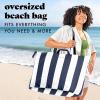 imageFit ampamp Fresh Large Beach Bag for Women  Extra Large Travel Tote With PocketsNavy