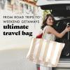 imageFit ampamp Fresh Large Beach Bag for Women  Extra Large Travel Tote With PocketsTaupe