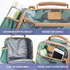 imageFit ampamp Fresh Lunch Bag For Women Insulated Womens Lunch Bag For Work Large Lunch Box For Women With Two Matching Containers Townsend Lunch Bag Navy WildflowerGreen Camo