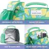 imageFit ampamp Fresh Lunch Bag For Women Insulated Womens Lunch Bag For Work Large Lunch Box For Women With Two Matching Containers Townsend Lunch Bag Navy WildflowerBright Green Lemon