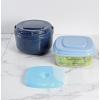 imageFit ampamp Fresh Pink Salad Container For Lunch 4 Cup Adult Salad Lunch Box With Compartments ampamp Ice PackSoup  Sandwich Set  Navy