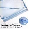 imageFit ampamp Fresh Reusable PEVA Storage Bags 3 Pack Reusable Food Storage Bags LeakProof Bag Durable Reusable Sandwich Bags Freezer Safe Bags Hand Wash Easy to Clean EcoFriendly Pink BowsBlue Floral Toile
