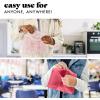 imageFit ampamp Fresh Reusable PEVA Storage Bags 3 Pack Reusable Food Storage Bags LeakProof Bag Durable Reusable Sandwich Bags Freezer Safe Bags Hand Wash Easy to Clean EcoFriendly Pink BowsPink Bows