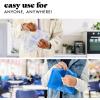 imageFit ampamp Fresh Reusable PEVA Storage Bags 3 Pack Reusable Food Storage Bags LeakProof Bag Durable Reusable Sandwich Bags Freezer Safe Bags Hand Wash Easy to Clean EcoFriendly Pink BowsBlue Floral Toile