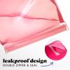 imageFit ampamp Fresh Reusable PEVA Storage Bags 3 Pack Reusable Food Storage Bags LeakProof Bag Durable Reusable Sandwich Bags Freezer Safe Bags Hand Wash Easy to Clean EcoFriendly Pink BowsPink Bows