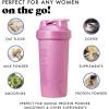 imageFit ampamp Fresh Shaker Bottle Leak Proof Sports Blender Bottle for Protein Mix For Women Durable Protein Shaker Cup 24 ozwith Unique Agitator for Smooth Mixing MauveMauve Purple