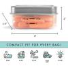 imageFit ampamp Fresh Small Plastic Containers With Lids 4 oz Snack Containers for Adults and Kids Reusable Leakproof Dressing and Condiment Containers Multicolor 5PK Light12 Cup