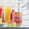 imageFit ampamp Fresh Small Plastic Containers With Lids 4 oz Snack Containers for Adults and Kids Reusable Leakproof Dressing and Condiment Containers Multicolor 5PK Light2 Cup