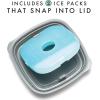 imageFit ampamp Fresh Stak Pak Set 6 Piece Plastic New Multicolored6 Piece Set