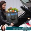 imageRachael Ray Chillout Soft Cooler Bag Large Reusable Insulated Grocery Bag with Zippered Top Travel Tote for Hot or Cold Food Grocery Tote BagBlack  Navy
