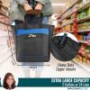 imageRachael Ray Chillout Soft Cooler Bag Large Reusable Insulated Grocery Bag with Zippered Top Travel Tote for Hot or Cold Food Grocery Tote BagBlack  Navy
