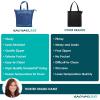 imageRachael Ray Chillout Soft Cooler Bag Large Reusable Insulated Grocery Bag with Zippered Top Travel Tote for Hot or Cold Food Grocery Tote BagBlue Gingham