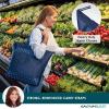 imageRachael Ray Chillout Soft Cooler Bag Large Reusable Insulated Grocery Bag with Zippered Top Travel Tote for Hot or Cold Food Grocery Tote BagBlue Gingham
