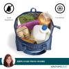 imageRachael Ray Chillout Soft Cooler Bag Large Reusable Insulated Grocery Bag with Zippered Top Travel Tote for Hot or Cold Food Grocery Tote BagBlue Gingham