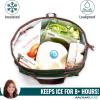 imageRachael Ray Chillout Soft Cooler Bag Large Reusable Insulated Grocery Bag with Zippered Top Travel Tote for Hot or Cold Food Grocery Tote BagForest Green