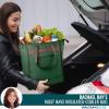 imageRachael Ray Chillout Soft Cooler Bag Large Reusable Insulated Grocery Bag with Zippered Top Travel Tote for Hot or Cold Food Grocery Tote BagForest Green