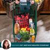imageRachael Ray Chillout Soft Cooler Bag Large Reusable Insulated Grocery Bag with Zippered Top Travel Tote for Hot or Cold Food Grocery Tote BagRed Buffalo Check