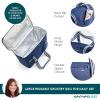 imageRachael Ray Field Tote  Soft Sided Zippered Cooler Bag Insulated and Leak Proof Grocery Bag Portable Travel Cooler Hot or Cold Carrier Navy
