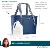 imageRachael Ray Field Tote  Soft Sided Zippered Cooler Bag Insulated and Leak Proof Grocery Bag Portable Travel Cooler Hot or Cold Carrier Navy